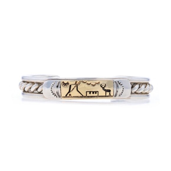 Native American TC Case & Co Navajo Cuff Bracelet 6 1/2